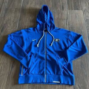 Nike NEW Team Issue GEORGIA BULLDOGS Full Zip Hoodie women’s M